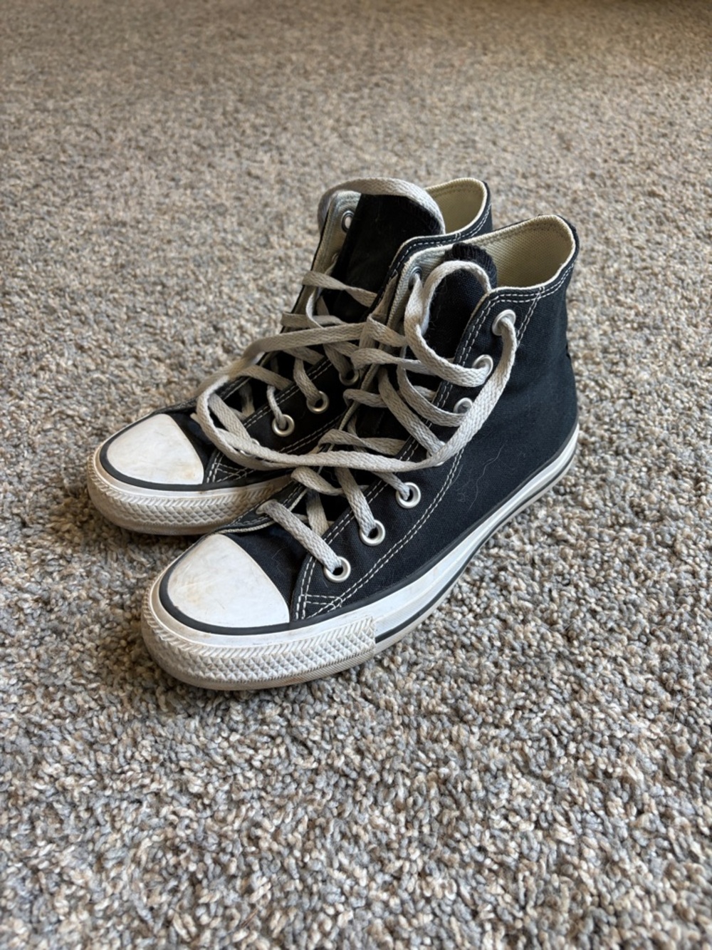 Converse Black and White High Top Sneakers